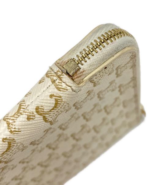 CELINE（セリーヌ）CELINE (セリーヌ) トリオンフキャンバスコインパース ベージュの古着・服飾アイテム