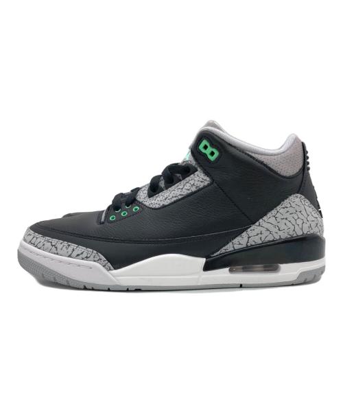 NIKE（ナイキ）NIKE (ナイキ) AIR JORDAN 3 RETRO ブラック×グリーン サイズ:US10の古着・服飾アイテム