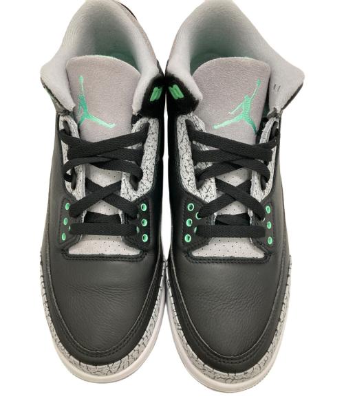 NIKE（ナイキ）NIKE (ナイキ) AIR JORDAN 3 RETRO ブラック×グリーン サイズ:US10の古着・服飾アイテム