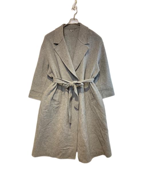 23区（ニジュウサンク）23区 (ニジュウサンク) MANTECOリバー ロング コート グレー サイズ:48の古着・服飾アイテム