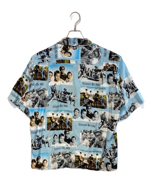 WACKO MARIA（ワコマリア）WACKO MARIA (ワコマリア) STAND BY ME S/S HAWAIIAN SHIRT ブルー×ブラック サイズ:Mの古着・服飾アイテム