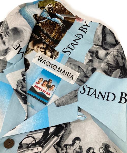 WACKO MARIA（ワコマリア）WACKO MARIA (ワコマリア) STAND BY ME S/S HAWAIIAN SHIRT ブルー×ブラック サイズ:Mの古着・服飾アイテム