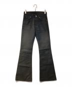 GUCCIグッチ）の古着「コットンチノフレアパンツ」｜ブラック