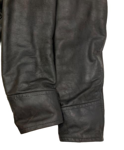 Aero LEATHER（エアロレザー）Aero LEATHER (エアロレザー) Long Halfbelt レザージャケット ブラック サイズ:36の古着・服飾アイテム