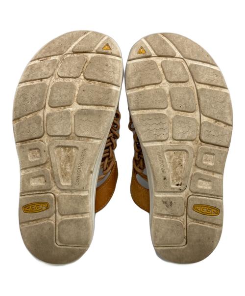 KEEN（キーン）KEEN (キーン) Engineered Garments (エンジニアードガーメンツ) UNEEK SLIDE PREMIUM LEATHER ブラウン サイズ:US7の古着・服飾アイテム