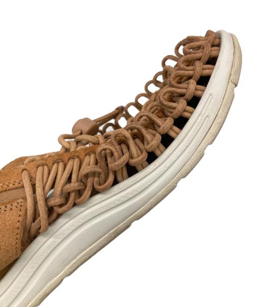 KEEN（キーン）KEEN (キーン) Engineered Garments (エンジニアードガーメンツ) UNEEK SLIDE PREMIUM LEATHER ブラウン サイズ:US7の古着・服飾アイテム
