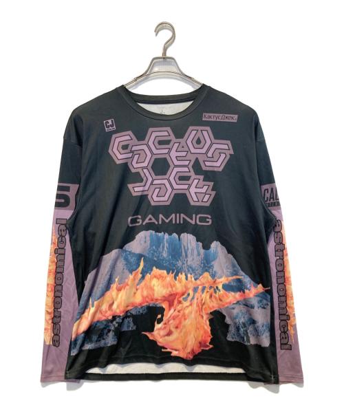 cactus jack（カクタス・ジャック）cactus jack (カクタス・ジャック) Fortnite (フォートナイト) Astronomical CJ Gaming L/S Jersey ブラック×パープル サイズ:2XLの古着・服飾アイテム