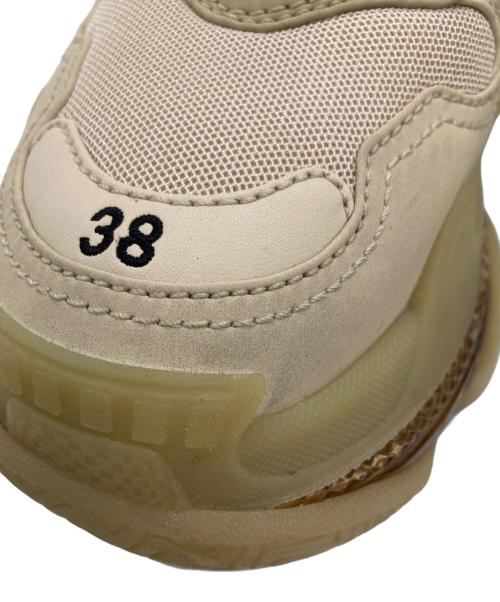 BALENCIAGA（バレンシアガ）BALENCIAGA (バレンシアガ) Triple S CLEAR SOLE ベージュ サイズ:38の古着・服飾アイテム