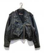 Xelementエックスエレメント）の古着「［古着］ダブルライダースジャケット」｜ブラック