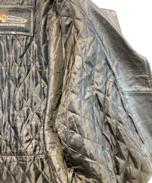 Xelement（エックスエレメント）Xelement (エックスエレメント) ［古着］ダブルライダースジャケット ブラック サイズ:3XLの古着・服飾アイテム