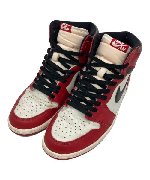 NIKE（ナイキ）NIKE (ナイキ) AIR JORDAN 1 RETRO HIGH OG ホワイト×レッド サイズ:12の古着・服飾アイテム