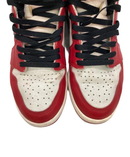 NIKE（ナイキ）NIKE (ナイキ) AIR JORDAN 1 RETRO HIGH OG ホワイト×レッド サイズ:12の古着・服飾アイテム