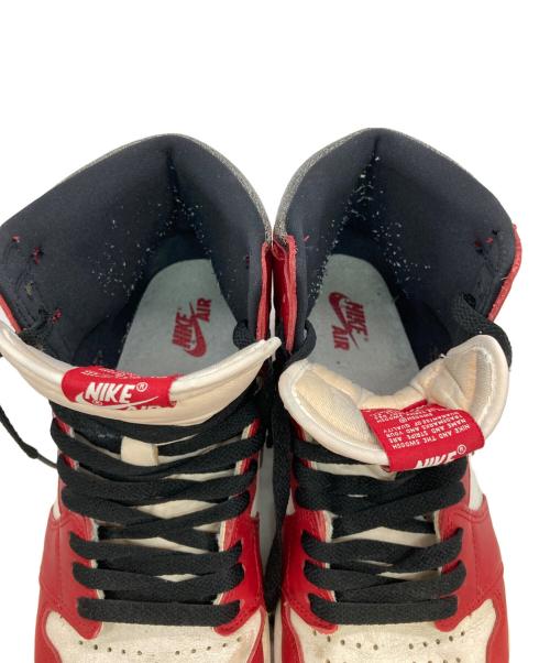 NIKE（ナイキ）NIKE (ナイキ) AIR JORDAN 1 RETRO HIGH OG ホワイト×レッド サイズ:12の古着・服飾アイテム