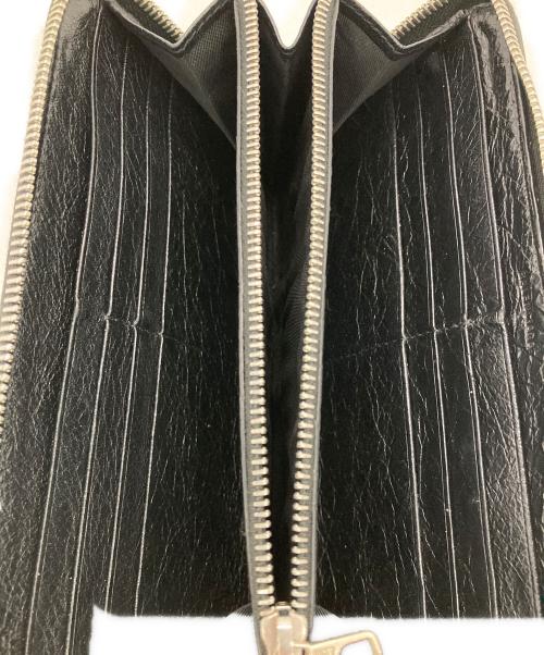 BALENCIAGA（バレンシアガ）BALENCIAGA (バレンシアガ) グラフィティ ラウンドファスナーウォレット ブラックの古着・服飾アイテム