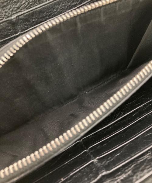 BALENCIAGA（バレンシアガ）BALENCIAGA (バレンシアガ) グラフィティ ラウンドファスナーウォレット ブラックの古着・服飾アイテム