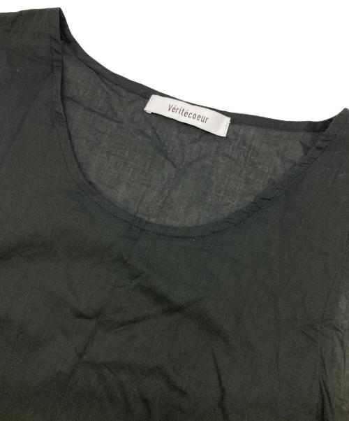 Veritecoeur（ヴェリテクール）Veritecoeur (ヴェリテクール) フリルインナーOP ブラック サイズ:FREEの古着・服飾アイテム