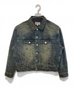 A BATHING APEア ベイシング エイプ）の古着「LINE CAMO JACQUARD 13OZ DENIM JACKET」｜インディゴ