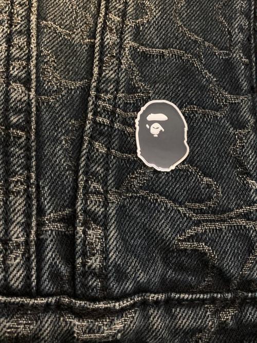 A BATHING APE（ア ベイシング エイプ）A BATHING APE (ア ベイシング エイプ) LINE CAMO JACQUARD 13OZ DENIM JACKET インディゴ サイズ:Sの古着・服飾アイテム