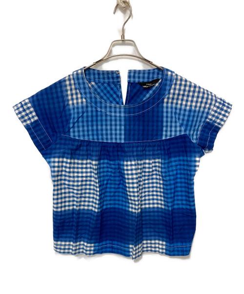 tricot COMME des GARCONS（トリココムデギャルソン）tricot COMME des GARCONS (トリココムデギャルソン) チェックブラウス ブルー サイズ:Sの古着・服飾アイテム