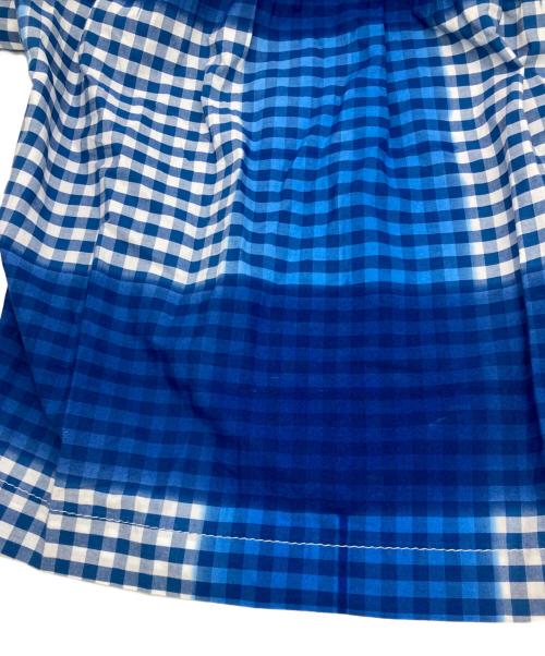 tricot COMME des GARCONS（トリココムデギャルソン）tricot COMME des GARCONS (トリココムデギャルソン) チェックブラウス ブルー サイズ:Sの古着・服飾アイテム
