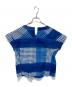 tricot COMME des GARCONS (トリココムデギャルソン) チェックブラウス ブルー サイズ:S：5000円