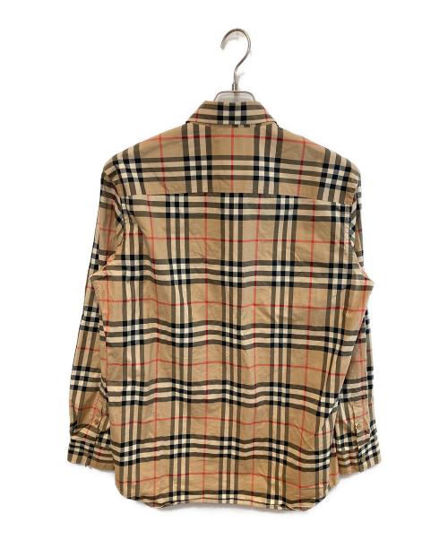 BURBERRY LONDON（バーバリーロンドン）BURBERRY LONDON (バーバリーロンドン) ノバチェックL/Sシャツ ブラウン サイズ:Sの古着・服飾アイテム