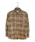 BURBERRY LONDON（バーバリーロンドン）の古着「ノバチェックL/Sシャツ」｜ブラウン