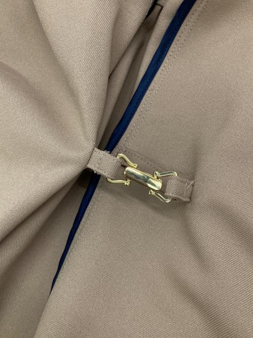 JENNE（ジェンヌ）JENNE (ジェンヌ) ショールカラーオードリーロングジレ ベージュ サイズ:Mの古着・服飾アイテム