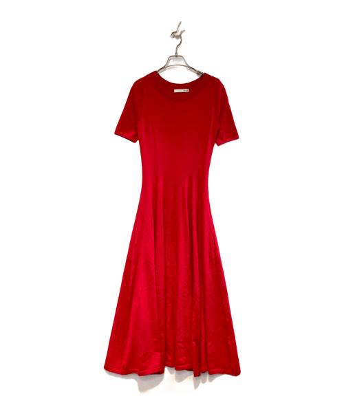 JENNE（ジェンヌ）JENNE (ジェンヌ) JENNE美ラインニットワンピース レッド サイズ:Mの古着・服飾アイテム