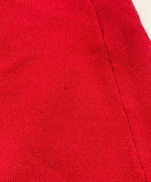 JENNE（ジェンヌ）JENNE (ジェンヌ) JENNE美ラインニットワンピース レッド サイズ:Mの古着・服飾アイテム