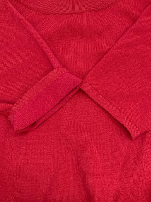 JENNE（ジェンヌ）JENNE (ジェンヌ) JENNE美ラインニットワンピース レッド サイズ:Mの古着・服飾アイテム