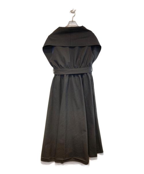 JENNE（ジェンヌ）JENNE (ジェンヌ) ショールカラーオードリーロングジレ ブラック サイズ:Mの古着・服飾アイテム