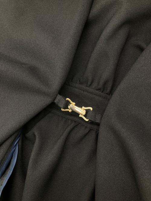 JENNE（ジェンヌ）JENNE (ジェンヌ) ショールカラーオードリーロングジレ ブラック サイズ:Mの古着・服飾アイテム