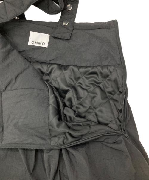 OMMO（オーエムエムオー）OMMO (オーエムエムオー) キルティングバルーンワンピース ブラック サイズ:38の古着・服飾アイテム