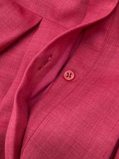 JENNE（ジェンヌ）JENNE (ジェンヌ) JENNEラインタックフレアワンピース レッド サイズ:L 未使用品の古着・服飾アイテム