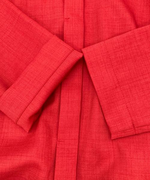 JENNE（ジェンヌ）JENNE (ジェンヌ) JENNEラインタックフレアワンピース レッド サイズ:L 未使用品の古着・服飾アイテム