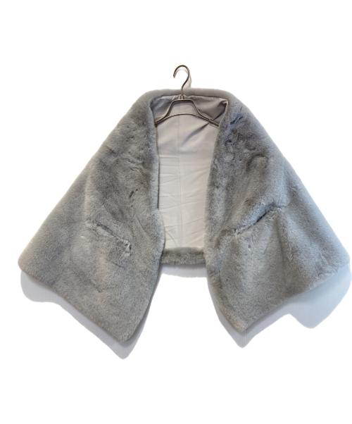 JENNE（ジェンヌ）JENNE (ジェンヌ) リッチボリュームファーケープ グレー サイズ:Freeの古着・服飾アイテム