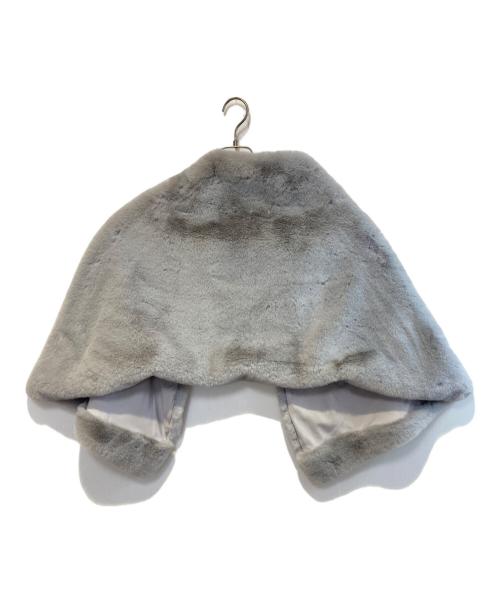 JENNE（ジェンヌ）JENNE (ジェンヌ) リッチボリュームファーケープ グレー サイズ:Freeの古着・服飾アイテム