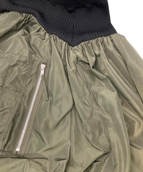 OMMO（オーエムエムオー）OMMO (オーエムエムオー) MA-1 DOCKING BALLOON SK カーキ×ブラック サイズ:38の古着・服飾アイテム