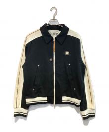 SATUR（セター）の古着「Track Zip Up Jacket」｜ブラック×ホワイト