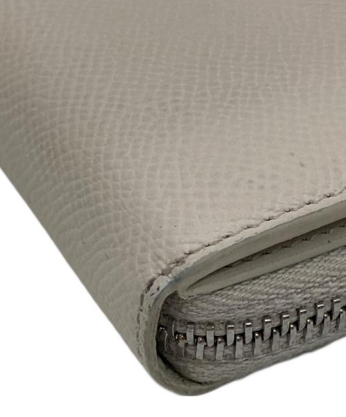 Maison Margiela（メゾンマルジェラ）Maison Margiela (メゾンマルジェラ) 4ステッチジップアラウンドコンパクトウォレット ホワイトの古着・服飾アイテム