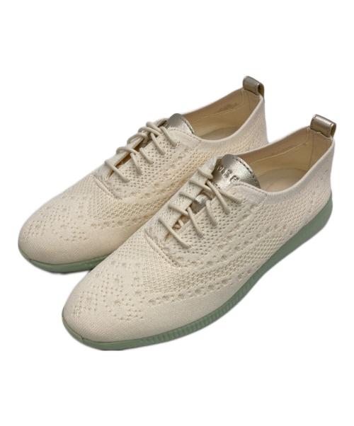 COLE HAAN（コールハーン）COLE HAAN (コールハーン) 2.ゼログランド スティッチライト オックスフォード アイボリー×グリーン サイズ:23cmの古着・服飾アイテム