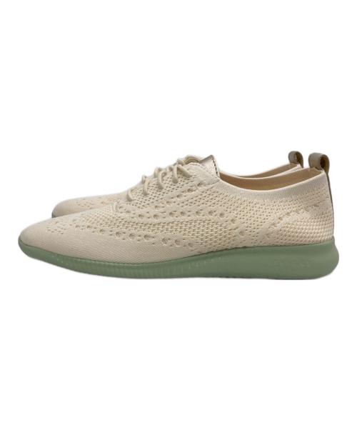COLE HAAN（コールハーン）COLE HAAN (コールハーン) 2.ゼログランド スティッチライト オックスフォード アイボリー×グリーン サイズ:23cmの古着・服飾アイテム