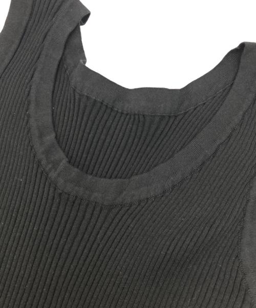 YANUK（ヤヌーク）YANUK (ヤヌーク) 2WAY ペプラムニット ブラック サイズ:fの古着・服飾アイテム