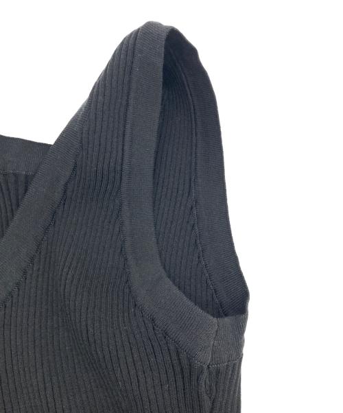 YANUK（ヤヌーク）YANUK (ヤヌーク) 2WAY ペプラムニット ブラック サイズ:fの古着・服飾アイテム