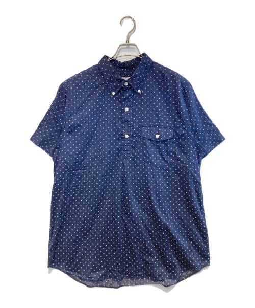 Engineered Garments（エンジニアドガーメンツ）Engineered Garments (エンジニアードガーメンツ) ドットプルオーバーシャツ ネイビー サイズ:Lの古着・服飾アイテム