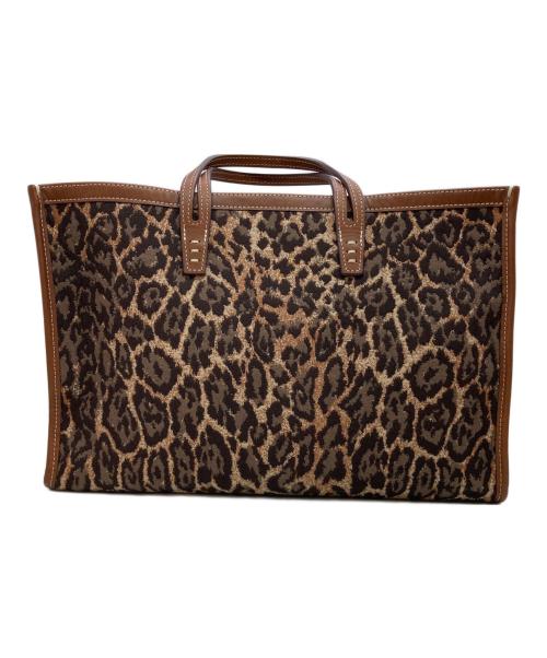 A VACATION（ア ヴァケーション）A VACATION (ア ヴァケーション) BREAD M レオパードトートバッグ ブラウンの古着・服飾アイテム