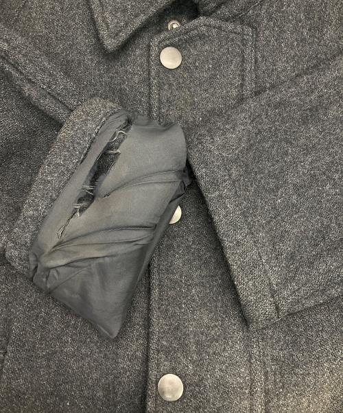 COMME des GARCONS HOMME（コムデギャルソン オム）COMME des GARCONS HOMME (コムデギャルソン オム) ウールブルゾン グレー サイズ:Mの古着・服飾アイテム