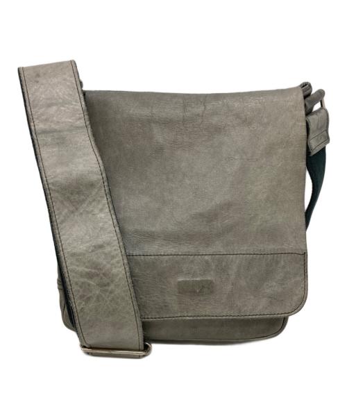 Yohji Yamamoto pour homme（ヨウジヤマモト プールオム）Yohji Yamamoto pour homme (ヨウジヤマモト プールオム) ホースレザーショルダーバッグ グレーの古着・服飾アイテム