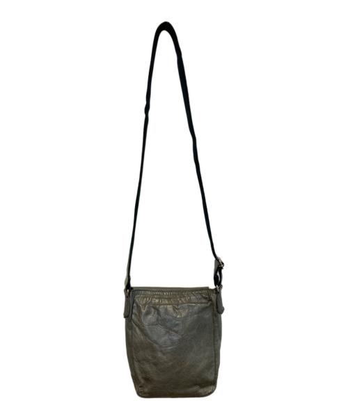 Yohji Yamamoto pour homme（ヨウジヤマモト プールオム）Yohji Yamamoto pour homme (ヨウジヤマモト プールオム) ホースレザーショルダーバッグ グレーの古着・服飾アイテム